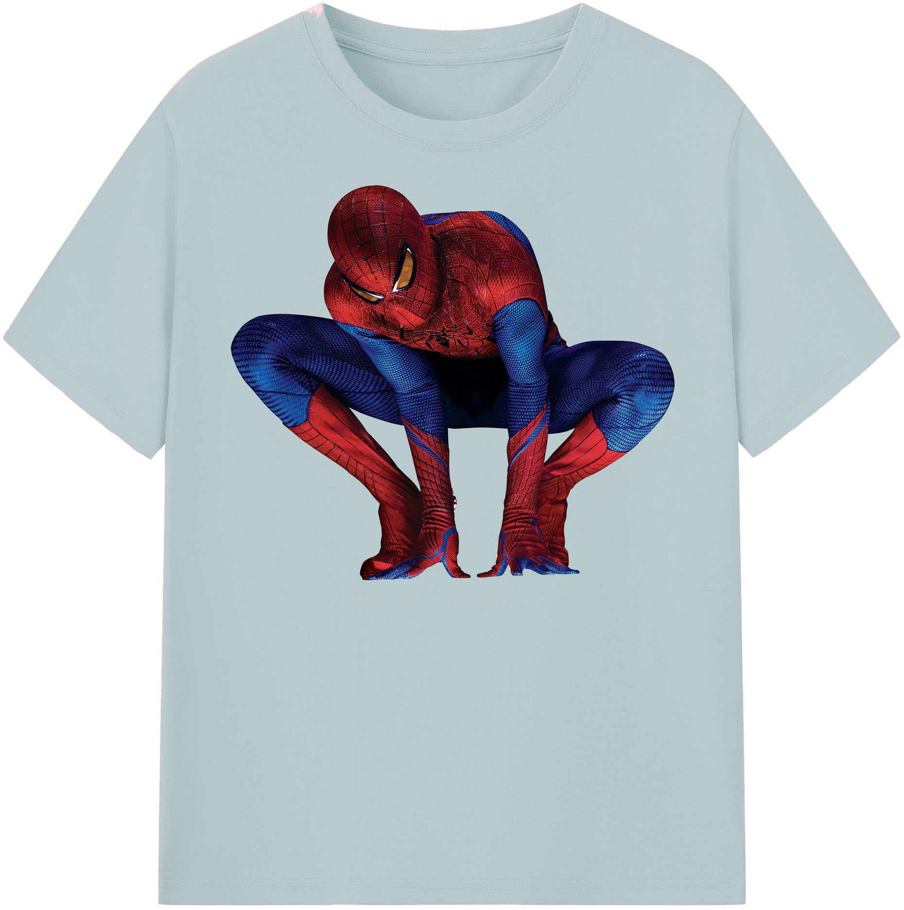 （画像用） Spider Man スパイダーマン 綿100％半袖Tシャツ（フロントプリント）